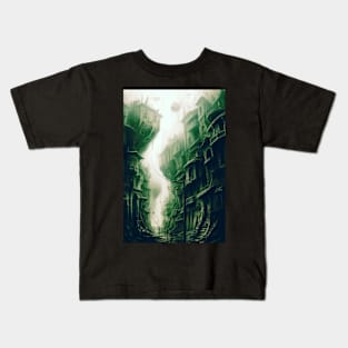 Nightmare Cityscape 02 Kids T-Shirt